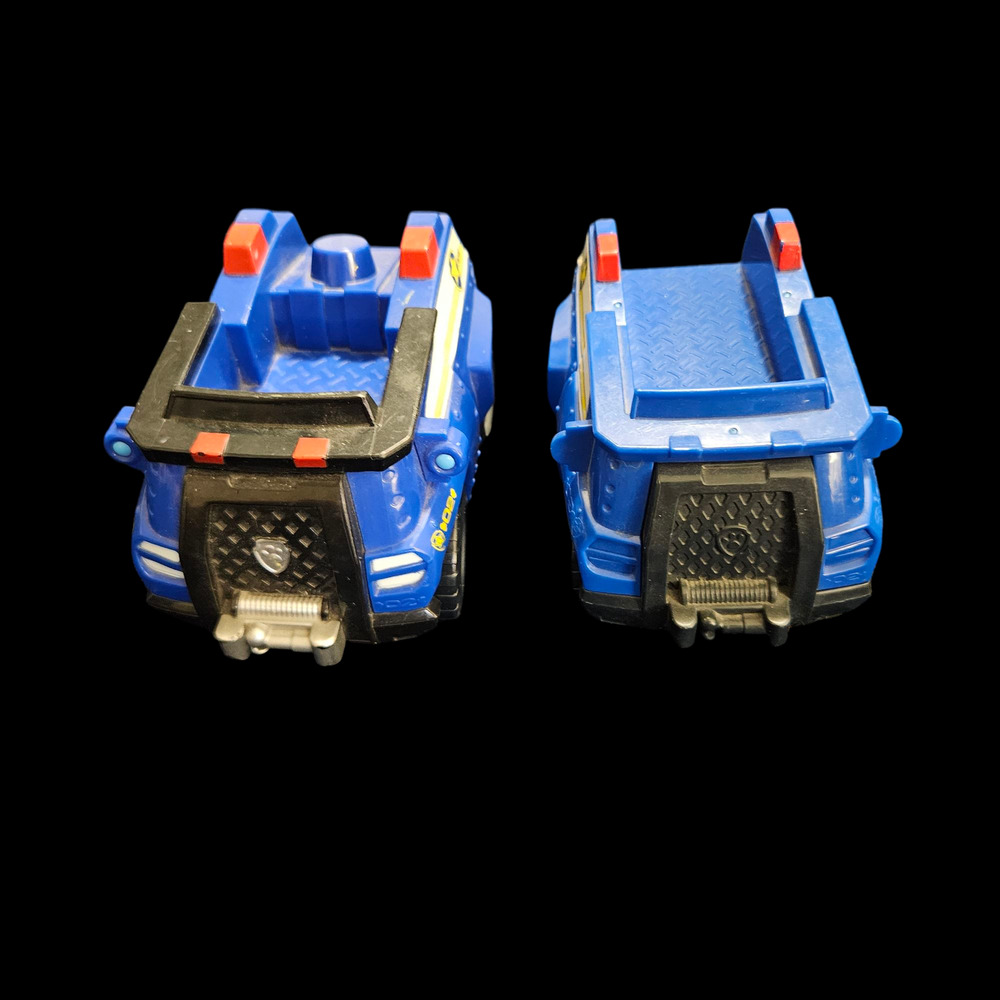 Paw Patrol Chase Police Cruiser Lot of 2 Mini Vehicles – Blue Rescue Trucks